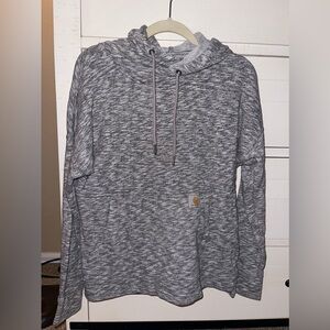 Carhartt Gray Newberry Cowl Relaxed Fit Hoodie Women Size Small (4/6)